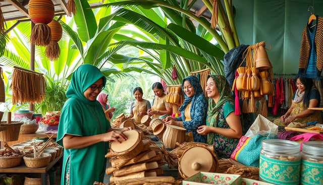 Empowering Women: How Sabahan Artisans Transform Banana Trunks into Eco-Friendly Products
