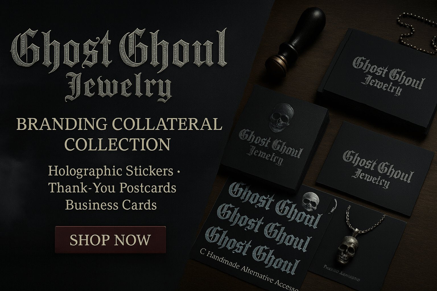Ghost Ghoul Jewelry | Branding Collateral Collection
