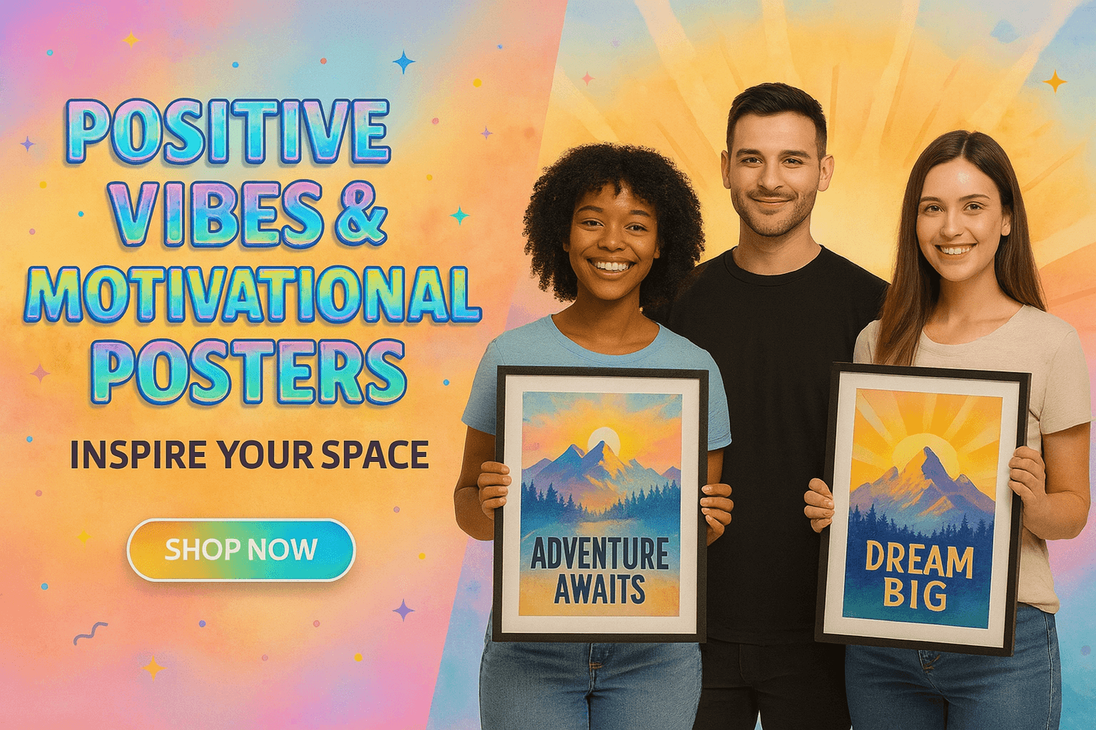 Positive Vibes & Motivational Posters | Inspire Your Space
