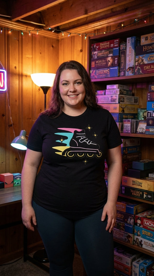 Neon Speed Racer Organic Tee - Cyberpunk Plus in Cozy Game Den - 90s Grunge Revival