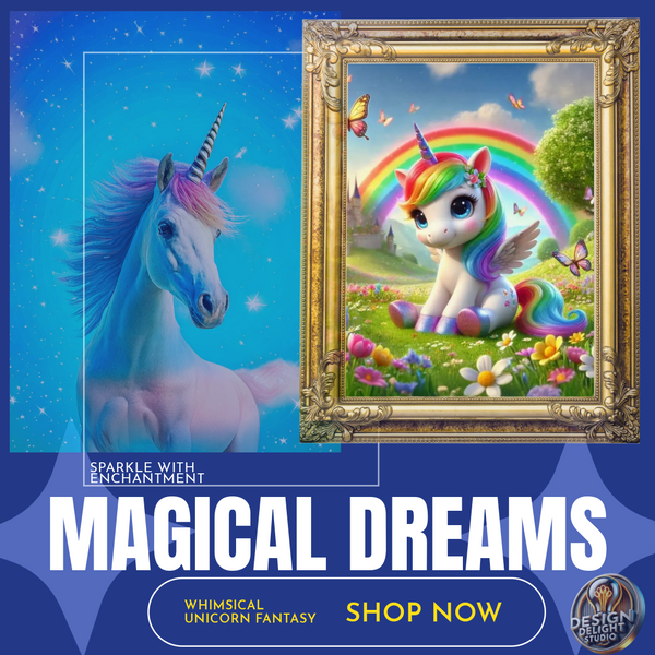 Discover the Rainbow Secret – A charming baby unicorn-themed design with pastel colors, featuring a magical and whimsical aesthetic. Perfect for nursery decor, kids' gifts, and fantasy lovers.
