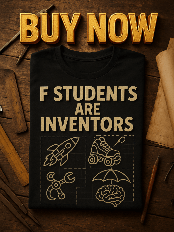 Organic Ring-Spun Meme Tee F Students Are Inventors Blueprint - Design Delight Studio