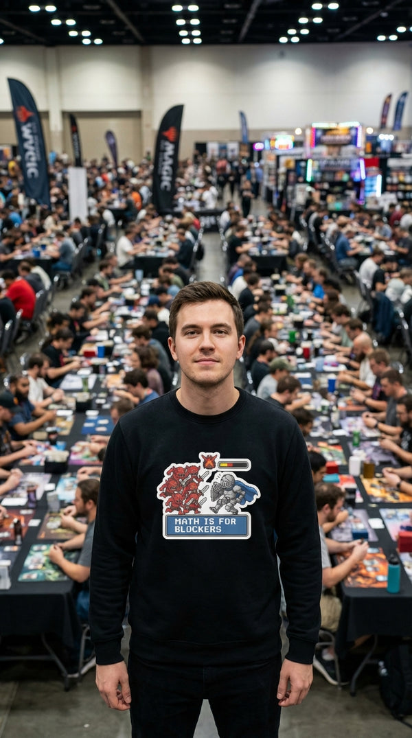 Math Is For Blockers Organic RPG Sweatshirt - Tournament Grinder (CCG) in Tournament Hall - Mana Color Aesthetic