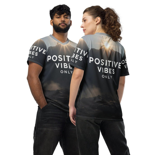 Limited Edition: Positive Vibes Only Premium Recycled Polyester Performance T-Shirt - Design Delight Studio