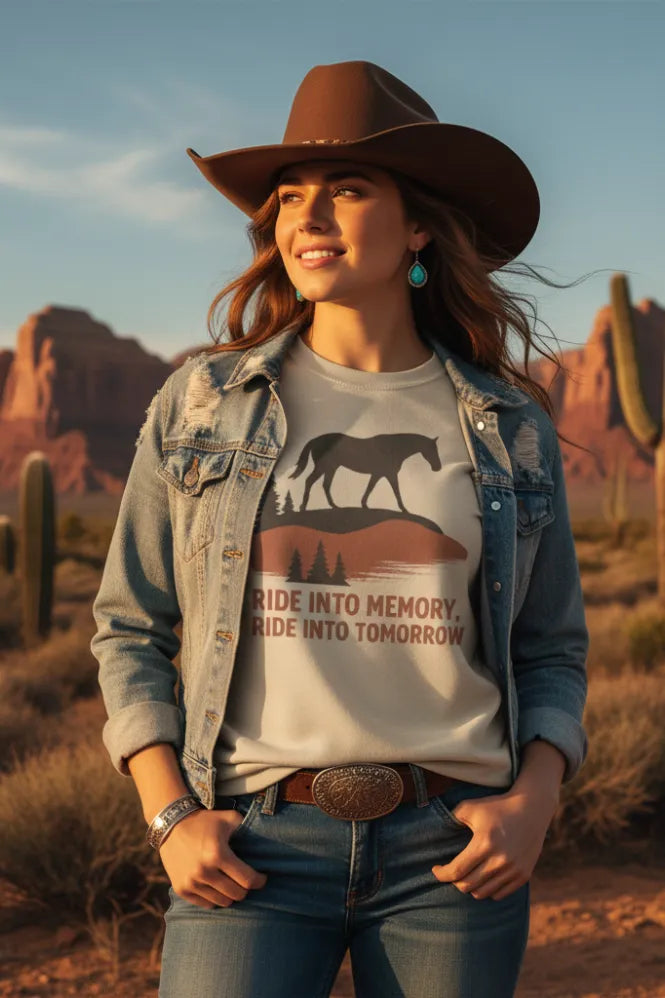 Ride Into Memory Organic Cowboy Sweatshirt