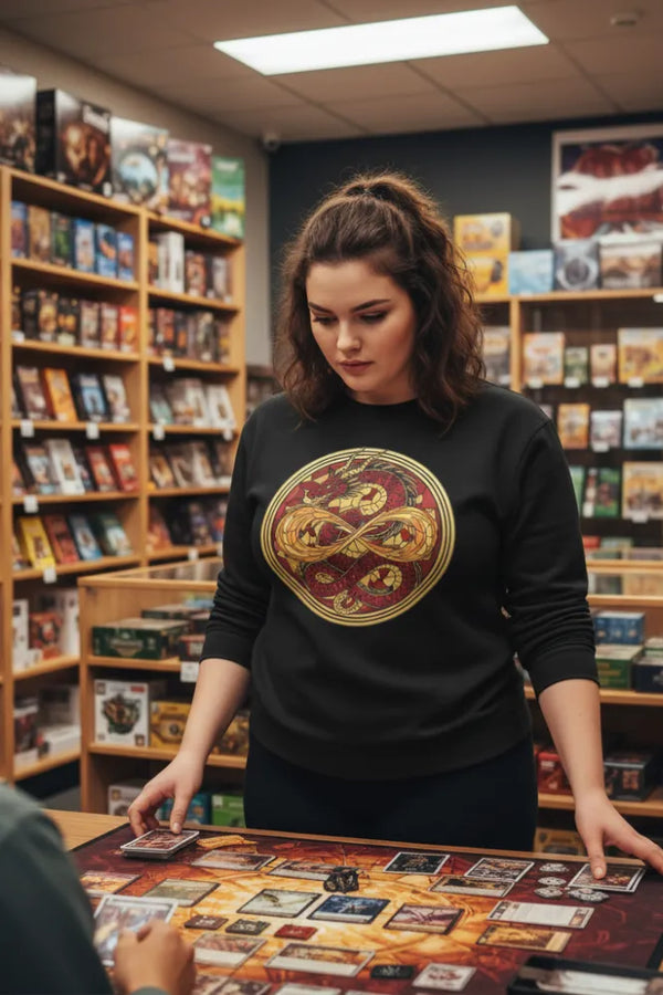 Eternal Dragon Sigil Organic Gamer Sweatshirt