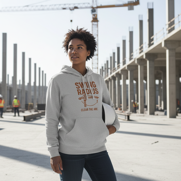 Swing Radius Organic Hoodie — Clear the Arc