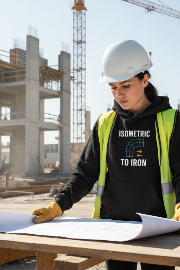 Isometric To Iron Organic Hoodie