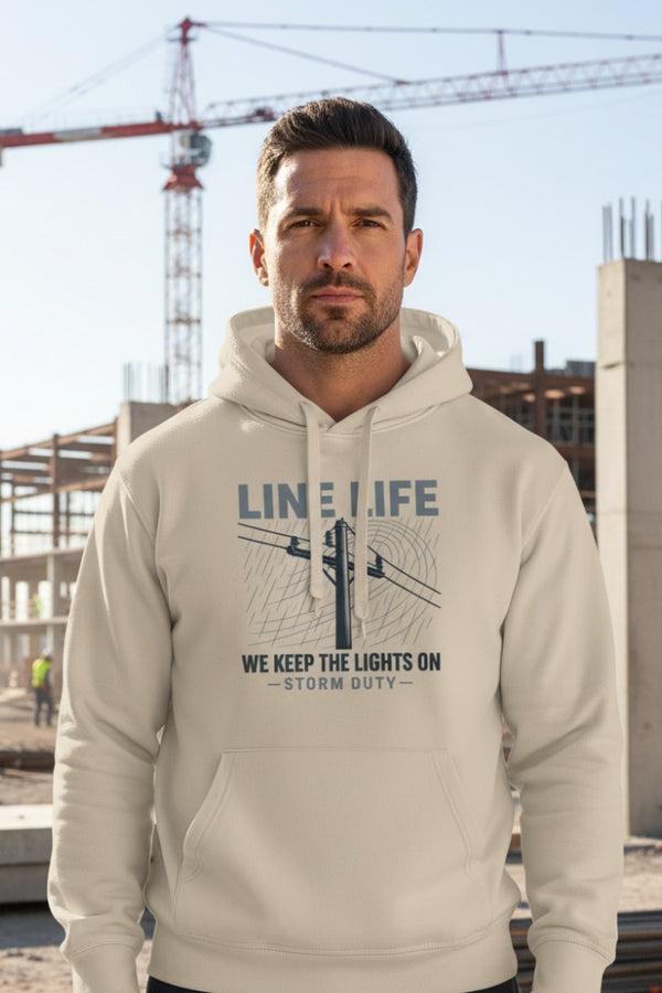 Line Life Organic Hoodie — We Keep the Lights On