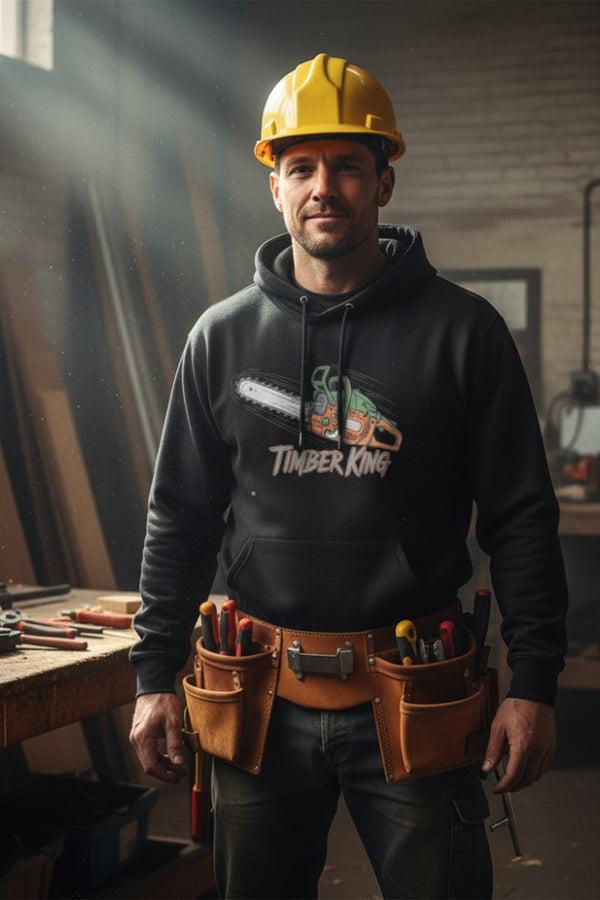 Timber King Chainsaw Hoodie | Organic Logger & Arborist Gear