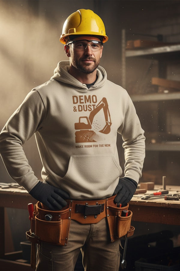 Demo & Dust Organic Hoodie — Make Room for the New