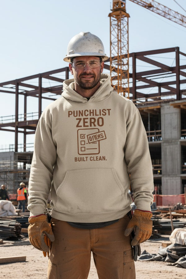 Punchlist Zero Organic Hoodie — Built Clean