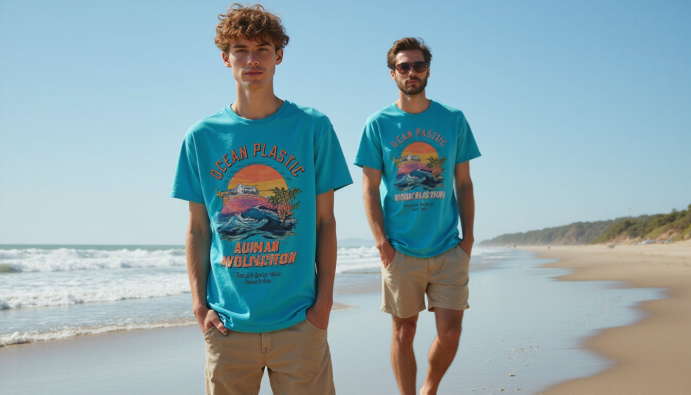 ocean plastic tees: Stylish sustainable shirts that fight marine pollution