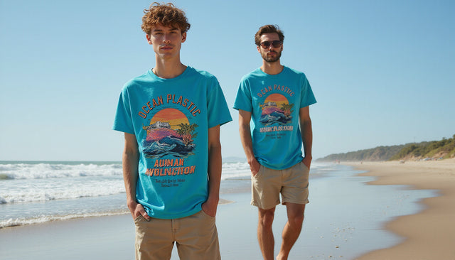 ocean plastic tees: Stylish sustainable shirts that fight marine pollution