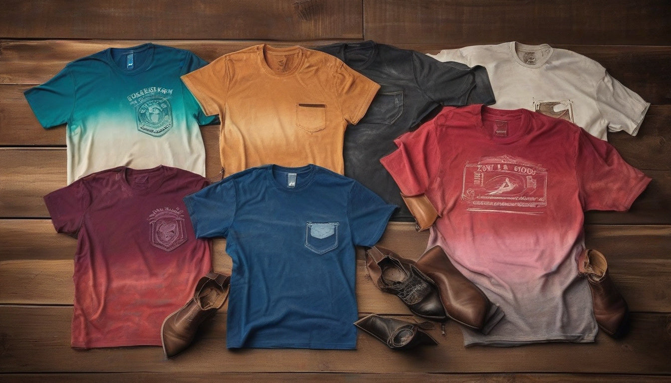 Stylish Ombre Cowboy T-Shirts: The Perfect Blend of Western Flair and Trendy Fashion