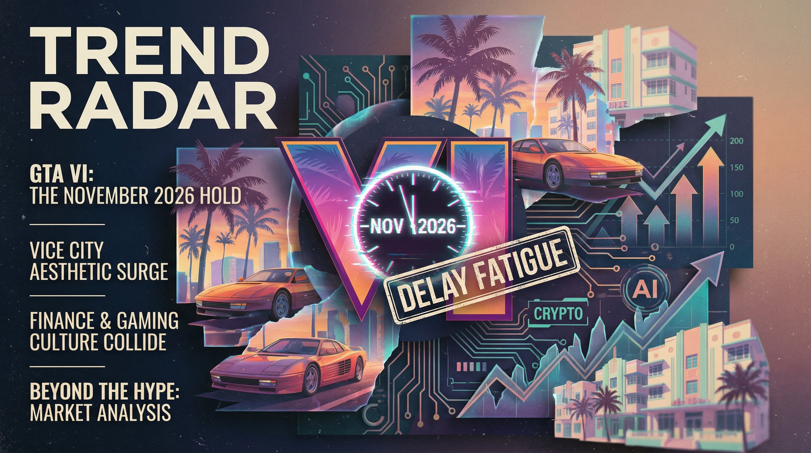 Trend Radar GTA VI November 2026 Delay Fatigue & Vice City Aesthetic Surge
