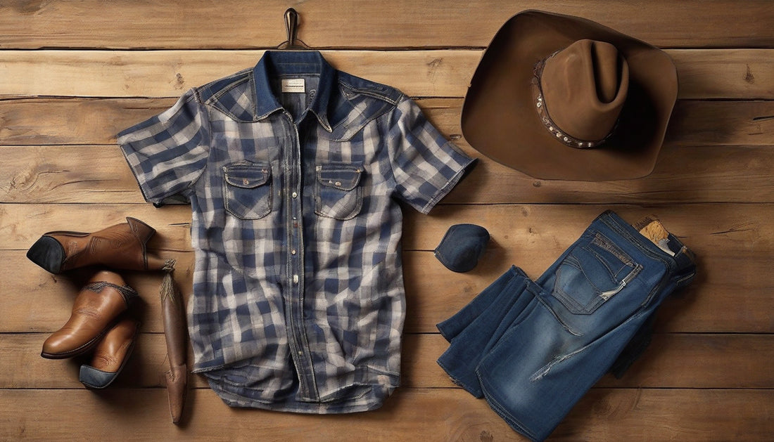 Embrace the Western Vibe: Trendy Checkered Cowboy T-Shirts for a Stylish Look