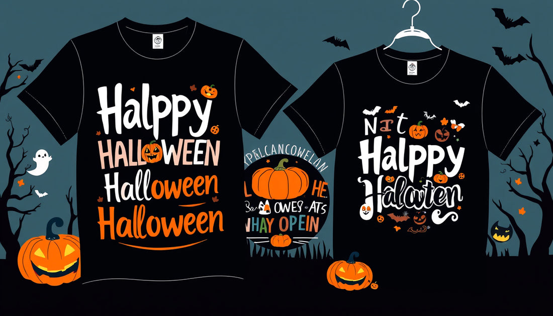Spooktacular Style: Uncover the Charm of Halloween Typography Organic Tees