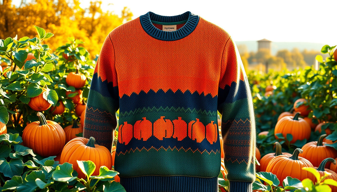 Harvest Style: Embrace Sustainability with Our Eco-Friendly Pumpkin Patch Crewneck