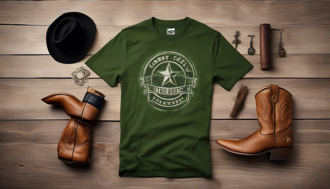 Discover the Luxe Green Style Cowboy Tee That Keeps Its Shape!