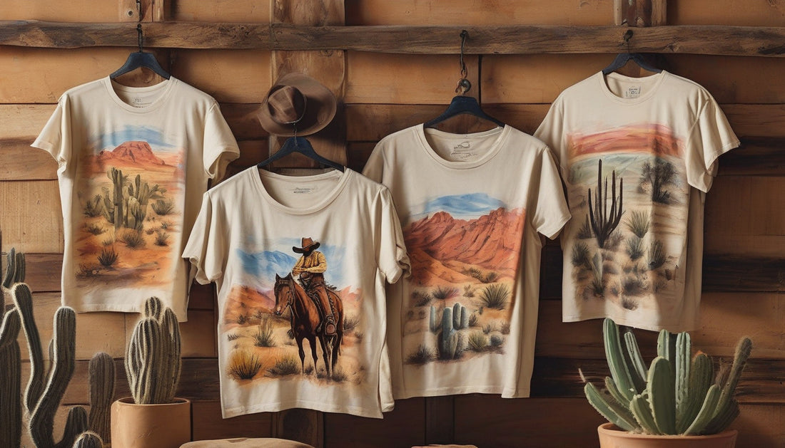 Exclusive Hand-Painted Cowboy Tees: Unleash Your Western Spirit in Style!