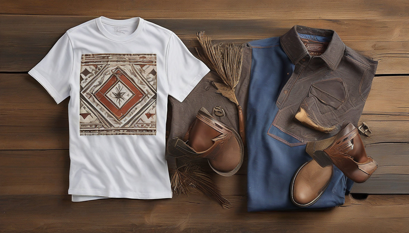 Elevate Your Style with Unique Geometric Western T-Shirts: The Perfect Blend of Trend and Tradition!