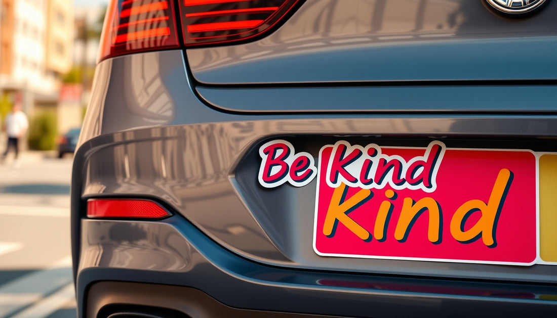 Elevate Your Vehicle's Vibe: Get Your Hands on the Exclusive 'Be Kind' Bumper Sticker!