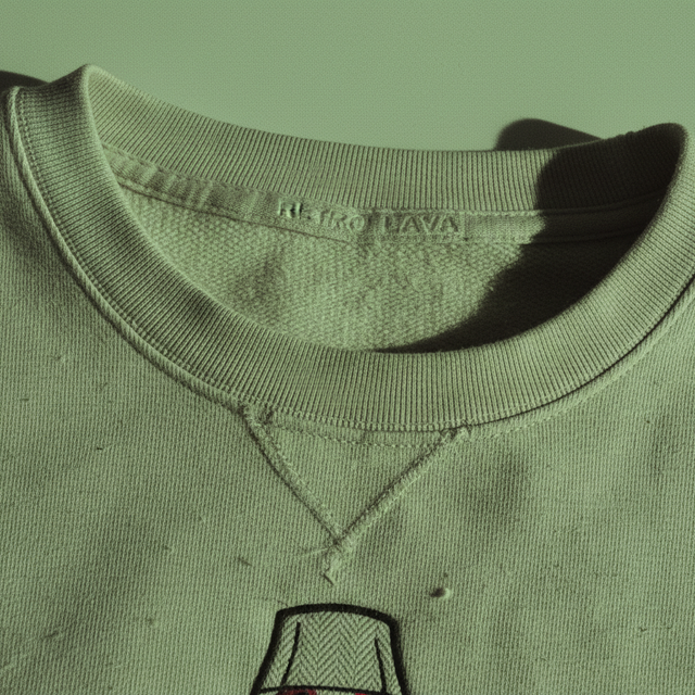 Close up of black organic cotton sweatshirt fabric texture showing high quality stitching and ribbed cuffs