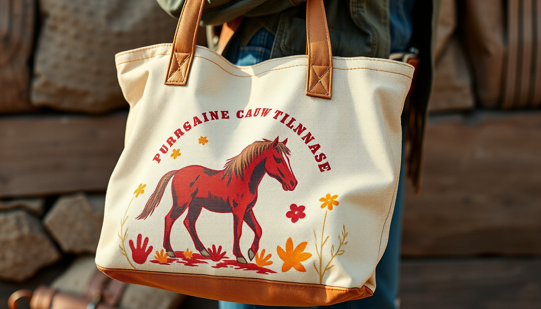 Biodegradable Tote: Sustainable Cowboy Totes Combining Western Style and Eco-Friendliness