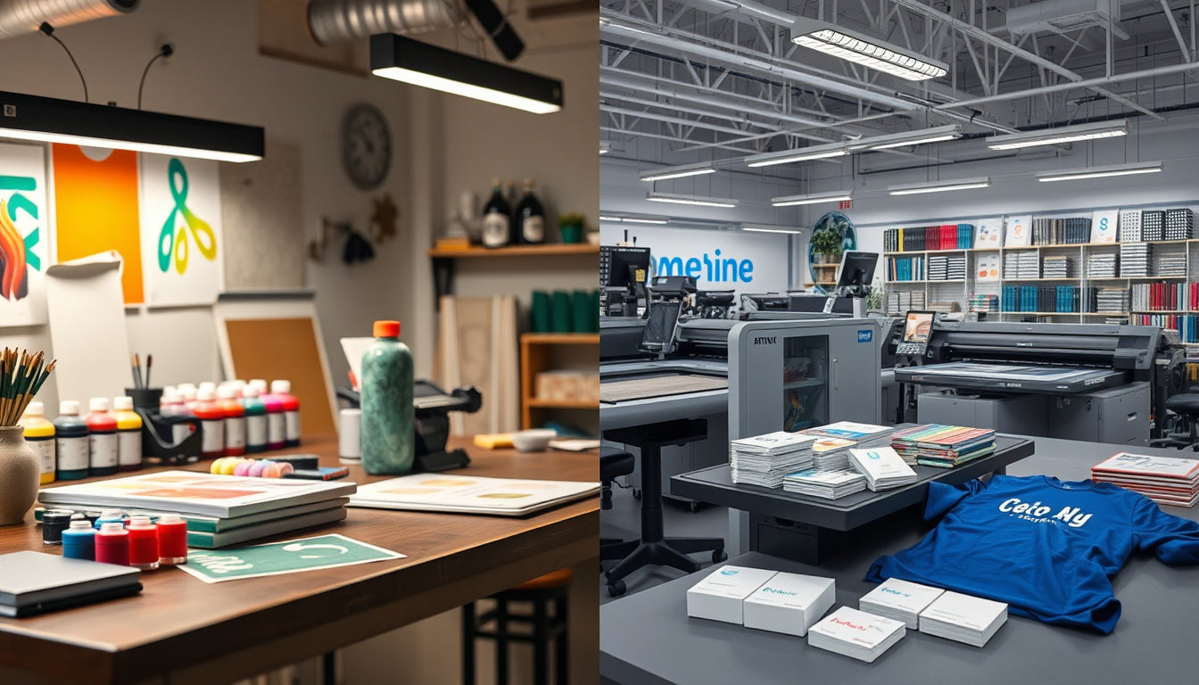 DIY vs. Professional Custom Printing Costs