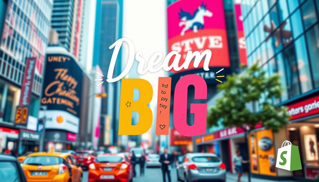 Unlocking Success: How the 'Dream Big' Poster Can Propel Your Shopify Store Ahead of the Competition