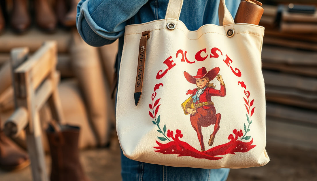 Fair-trade bags: How Organic Cotton Cowboy Totes Redefine Sustainable Western Style