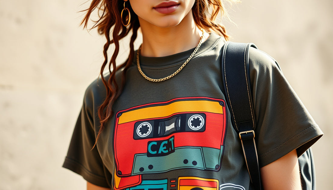 Cassette Tapes-Inspired T-Shirts Merge Vintage Style with Sustainable Fashion