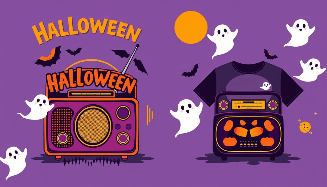 Tune In for Spooktacular Style: Must-Have Radio Themed Halloween Shirts!