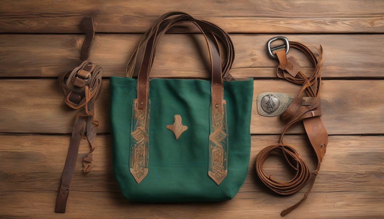 Discover the Luxe Green Style of Western Charm Eco Totes!