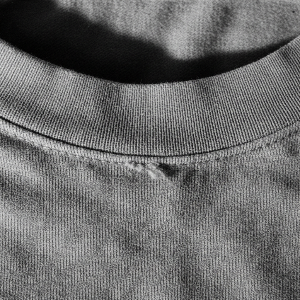 Rope the Cosmos Western Organic Cotton T-Shirt in French Navy, detailed front view showing fabric texture