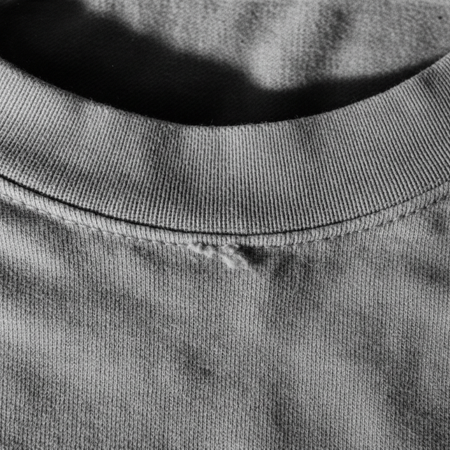 Rope the Cosmos Western Organic Cotton T-Shirt in French Navy, detailed front view showing fabric texture