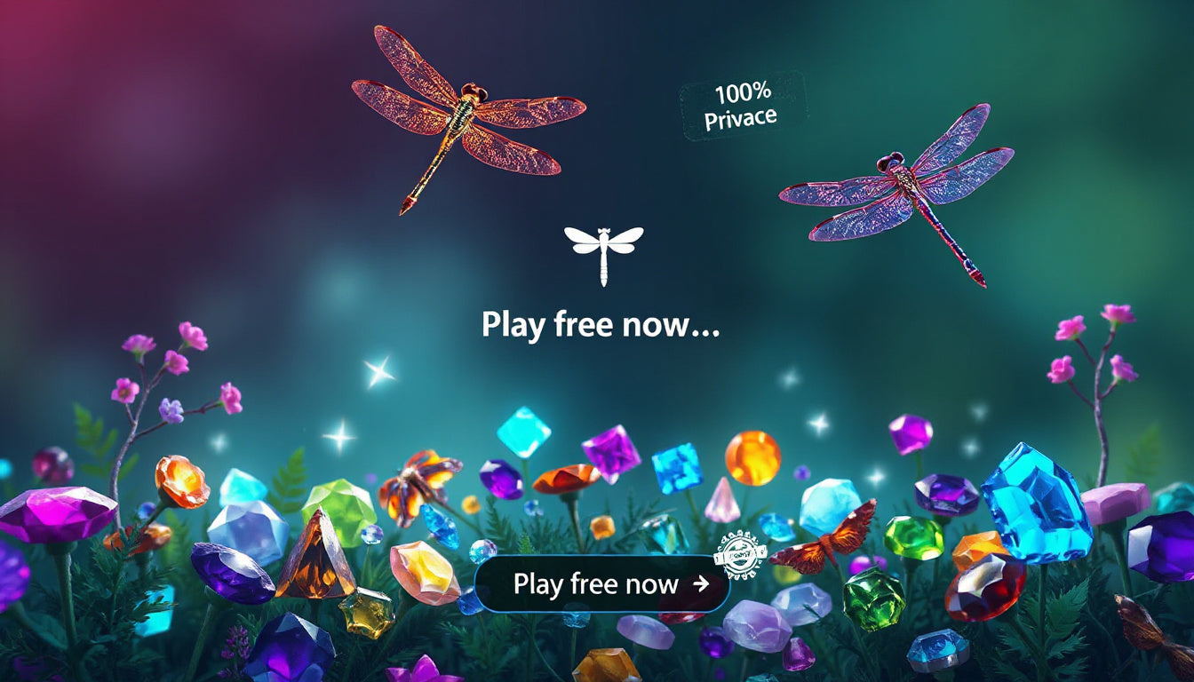 Dragonfly Crush: a private match-3 puzzle game you can start in seconds