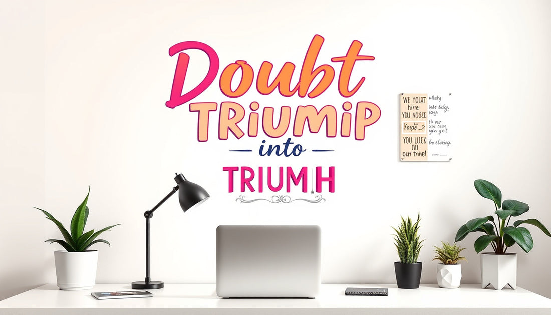 Transforming Doubt into Triumph: How a Simple Wall Decal Shifted My Mindset and Goals!
