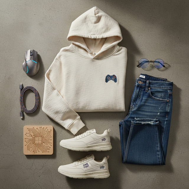 Organic Gamer Sweatshirt - Eco Level Up Wear