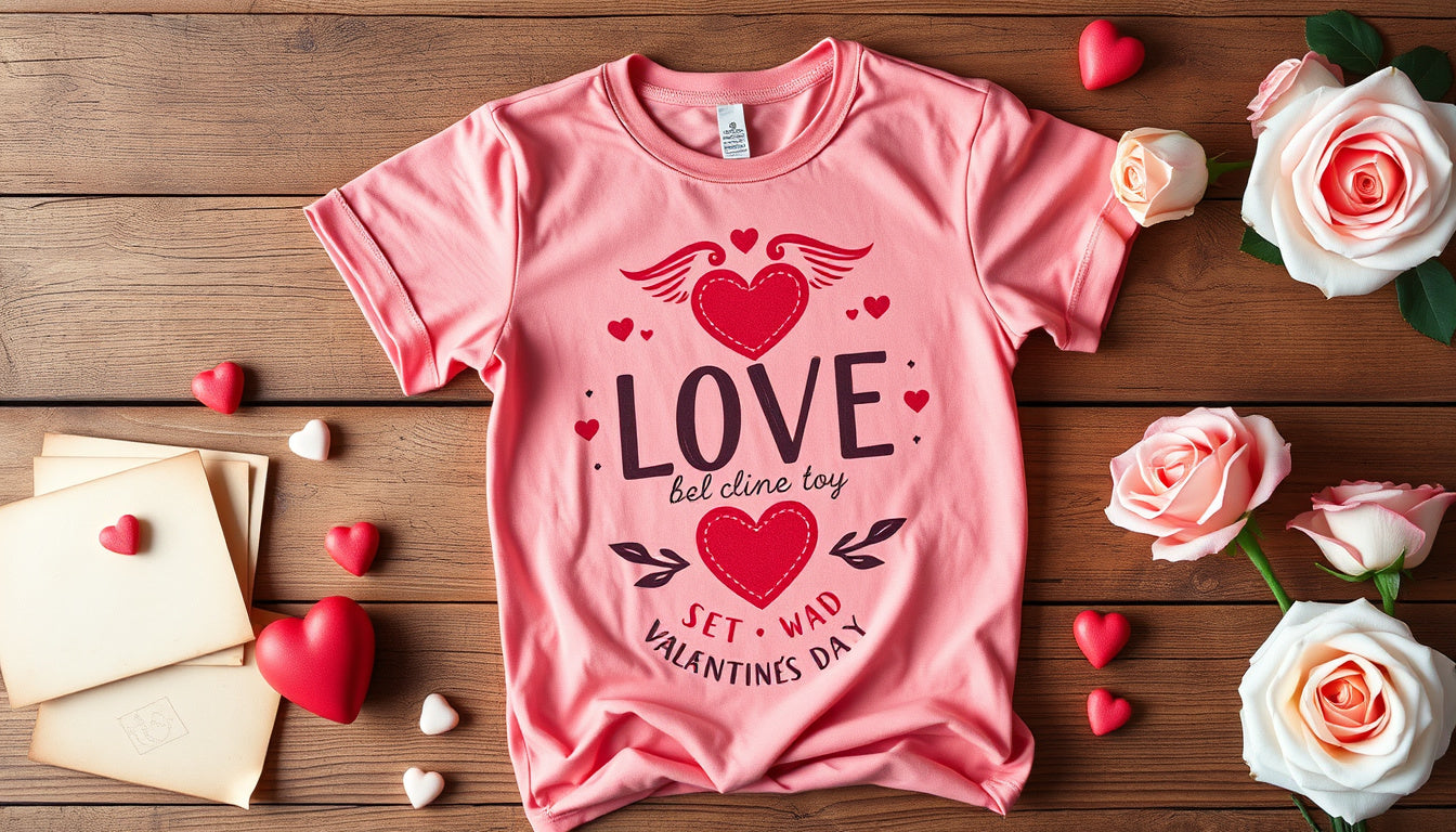 Embrace Nostalgia This Valentine's Day with the Charming Retro Love T-Shirt! 💖 The Ideal Gift for Your Special Someone!