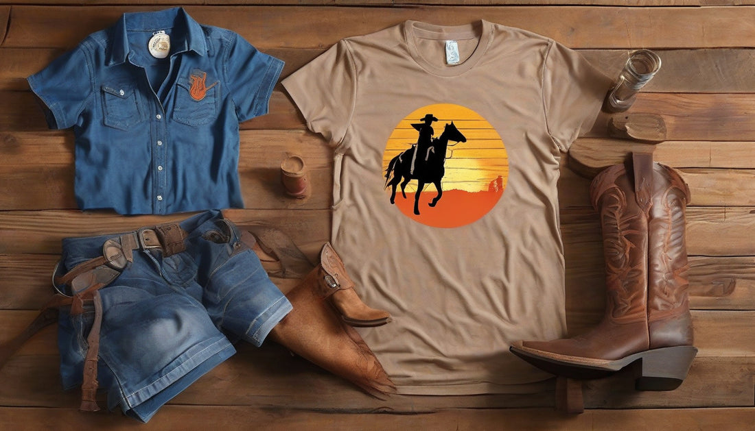 Unleash Your Western Style with Unique Monogram Cowboy Tees