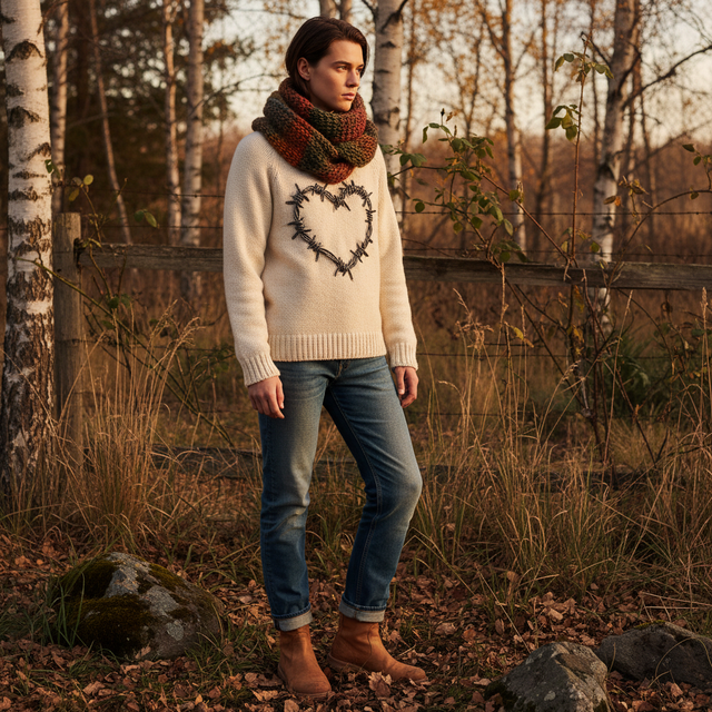 Spotlight: Barbed Wire Heart Sweatshirt – Love Hurts, But I Wear It Anyway