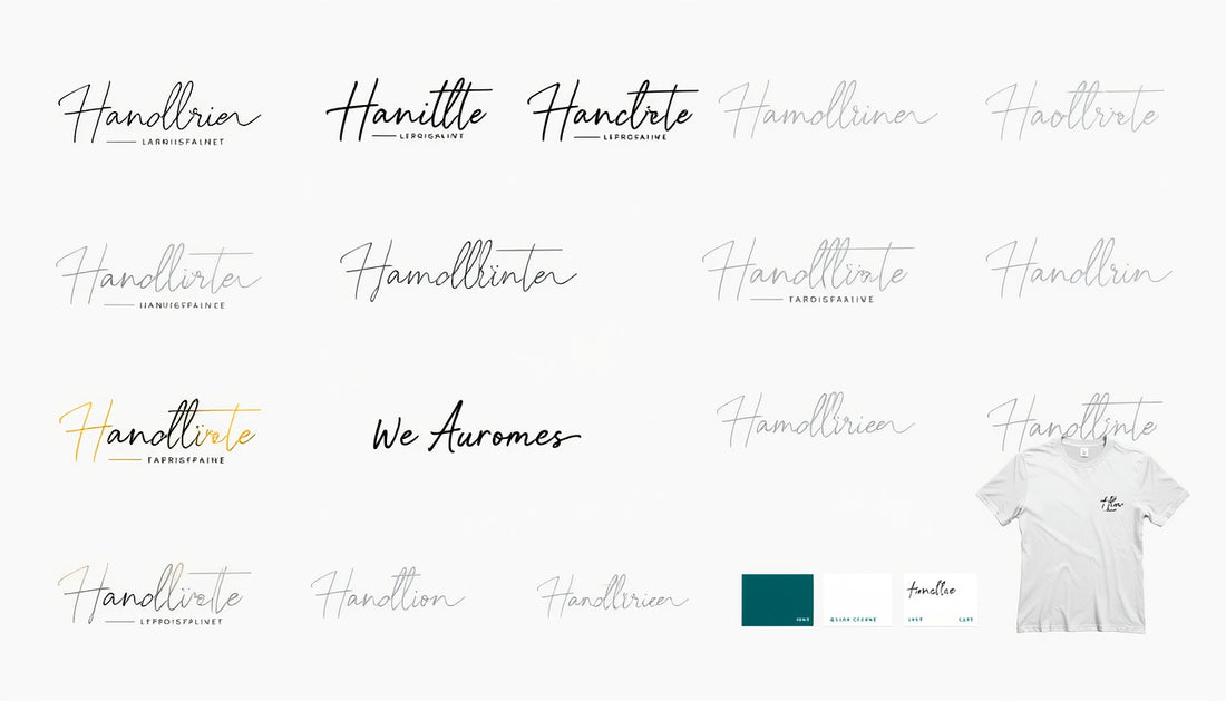 Handwritten Typography in Custom Logos