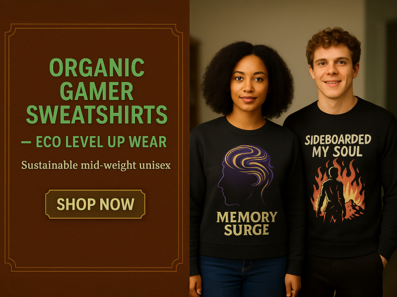 Organic Gamer Sweatshirt: Sustainable Style & Eco-Friendly Comfort | Level Up Beyond the Screen