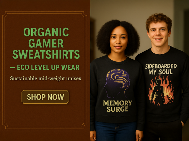 Organic Gamer Sweatshirt: Sustainable Comfort for Eco-Conscious Gamers