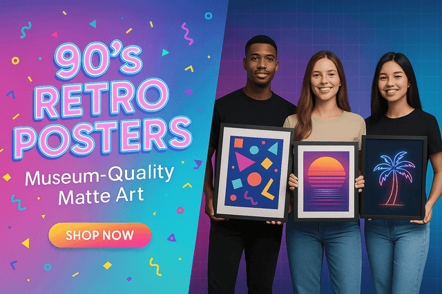 Why Museum-Quality 90s Retro Posters Are the Best Choice for Your Home