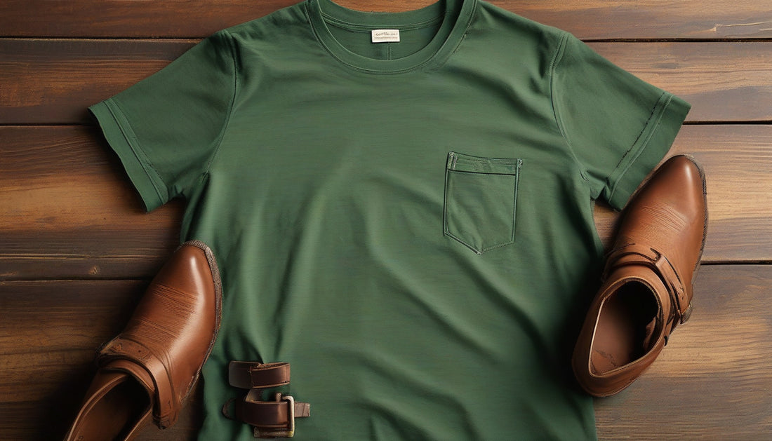 Discover the Durability: Luxe Green Style Organic Cotton Retro Tee