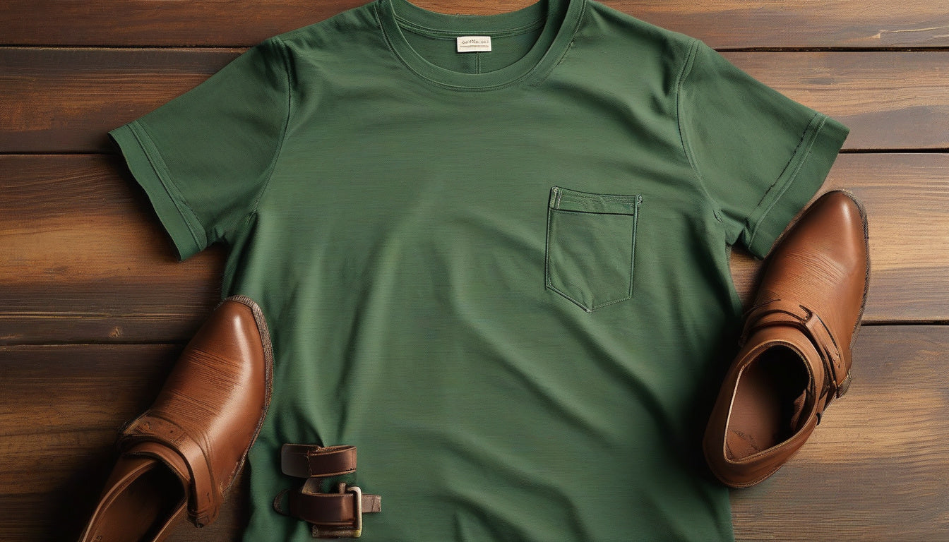 Discover the Durability: Luxe Green Style Organic Cotton Retro Tee