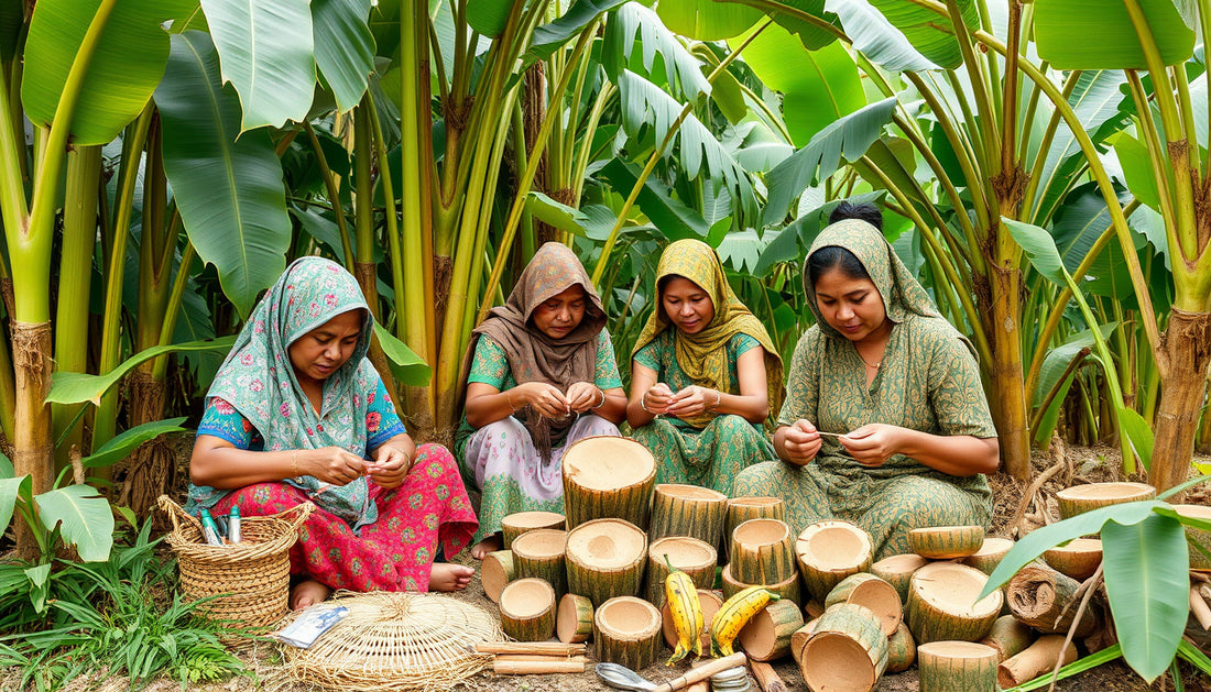 Transforming Waste into Wealth: How Sabahan Women Are Crafting Eco-Friendly Products from Banana Trunks